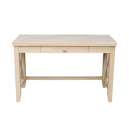International Concepts Hampton Desk 21 in D X 21 H, 30 W X Hardwood, Unfinished OF-67X